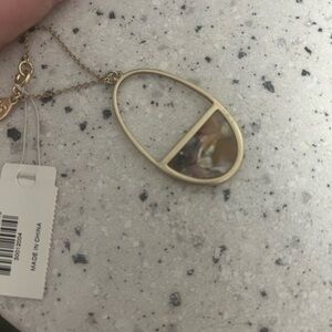 Loft outlet resin Gold and Multicolor Pendant Necklace